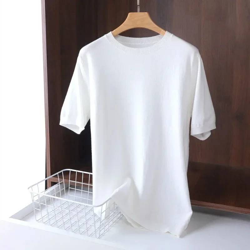 Nero fine wool t-shirt