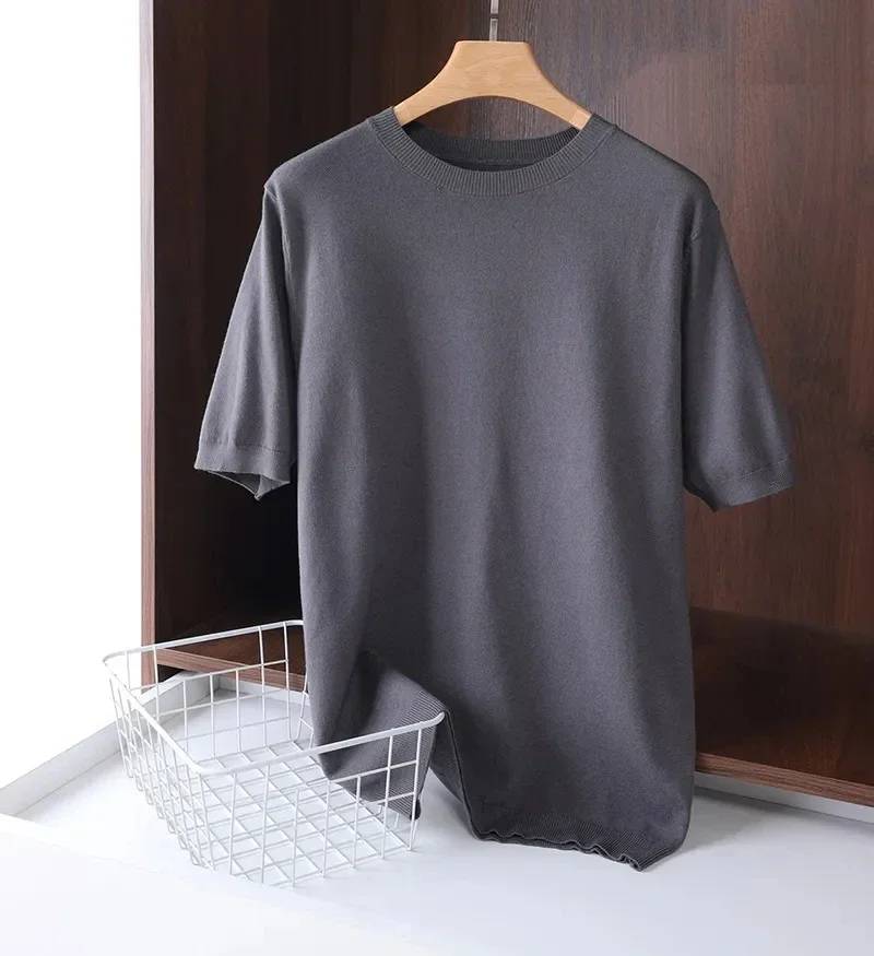 Nero fine wool t-shirt